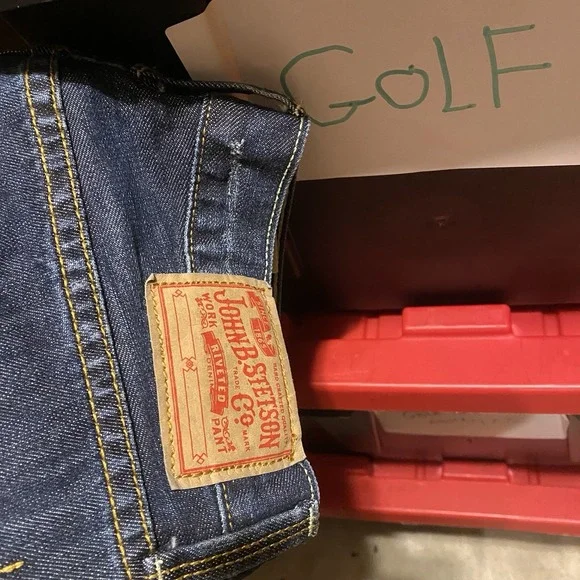 John B Stetson 1014 Rocker Fit Boot Leg Blue Jeans Mens 31x34 Western Cowboy - Picture 12 of 12